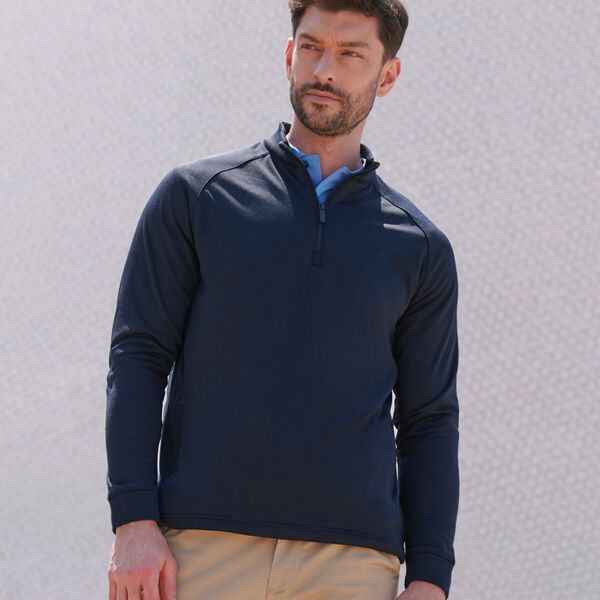 Henbury Zip Neck Wicking Top Thumbnail